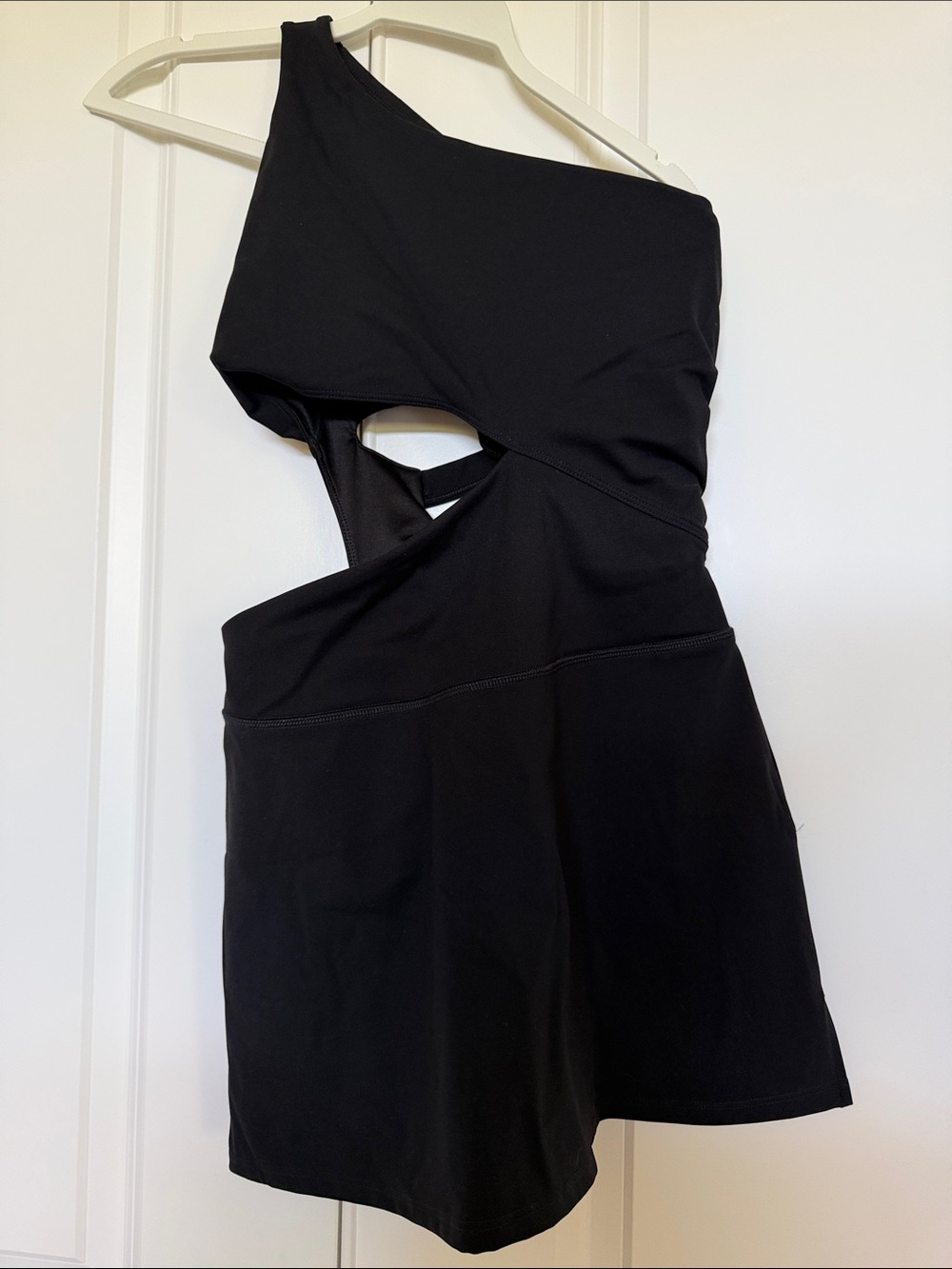 FP movement One-Shoulder Black tennis, run, or Swim Dress with Cutout S NWT